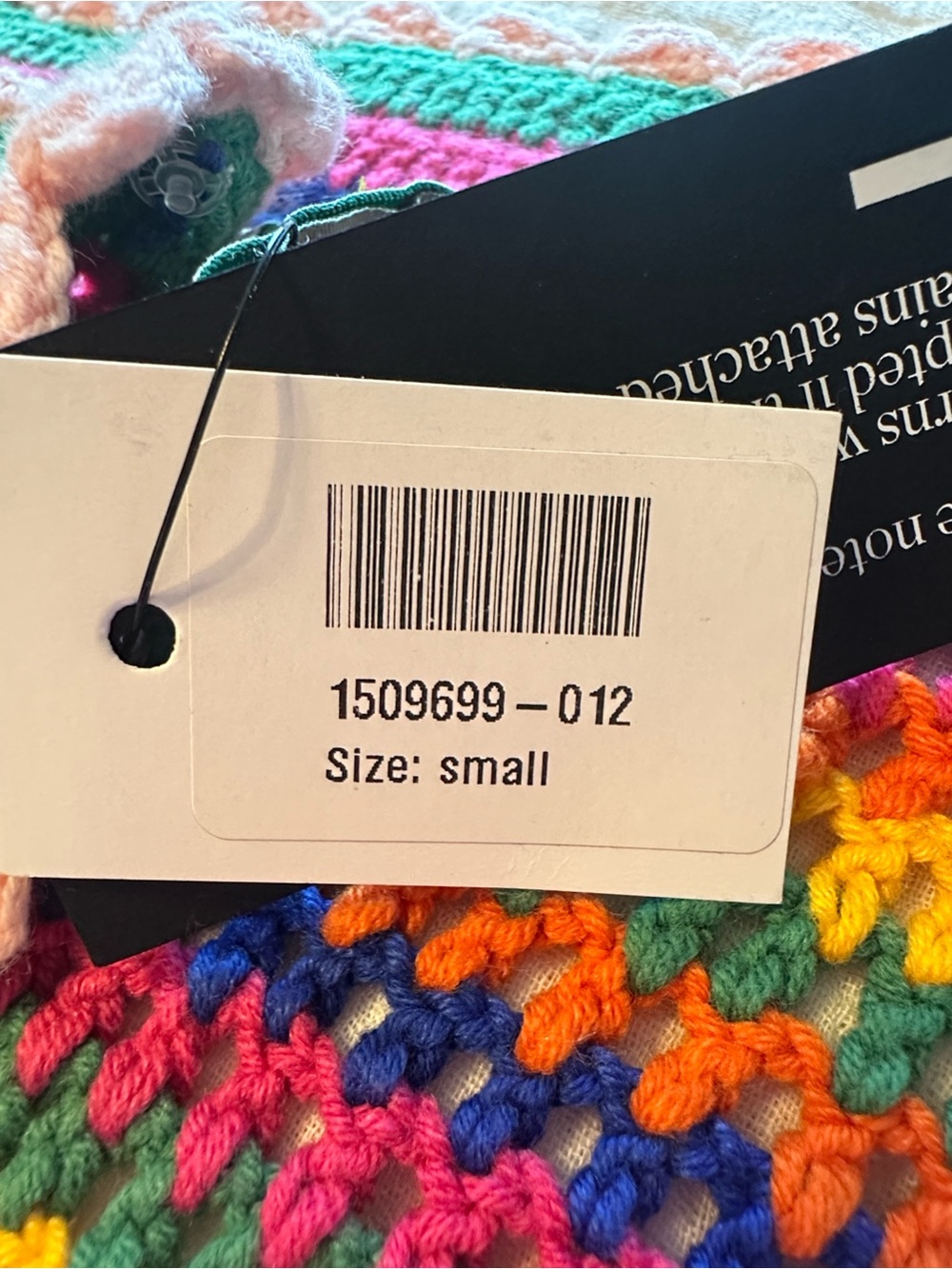 FARM Rio Multi Stitches Crochet Belted Top NWT S - Picture 12 of 12